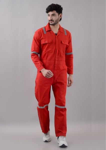 1    Red 200 GSM Industrial Suit