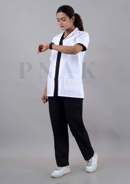 Dr Apron Eco Half Sleeves White Dr  Aprons