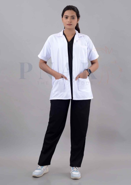 Dr Apron Eco Half Sleeves White Half Sleeves