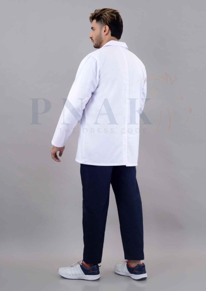 Dr Apron Full Sleeves Yogi White Full Sleeves