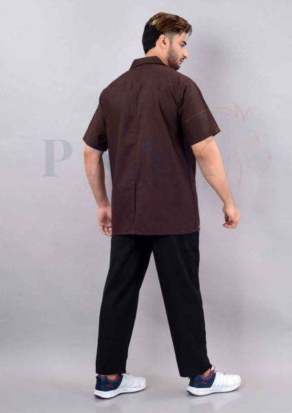 Dr Apron Half Sleeves Yogi Coffee  Dr  Aprons