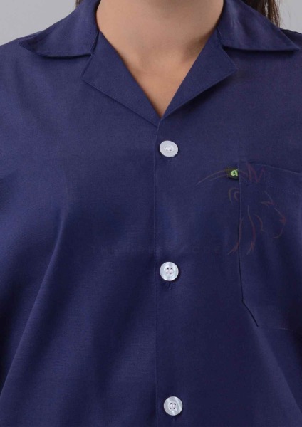 Dr Apron Half Sleeves Yogi Deep Blue Half Sleeves