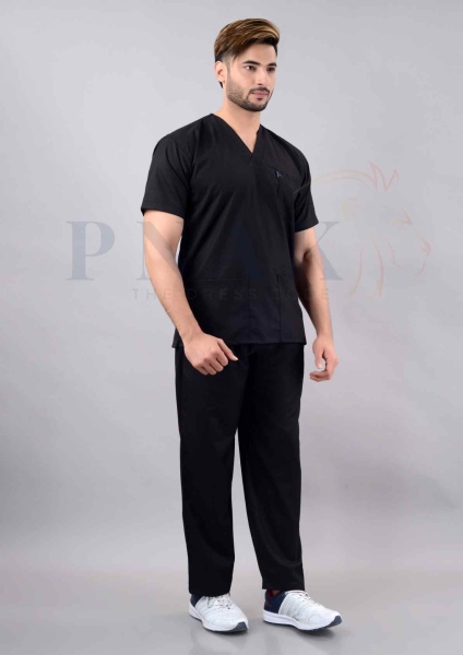 Scrub Suit Lycra Black Scrub Suits Lycra