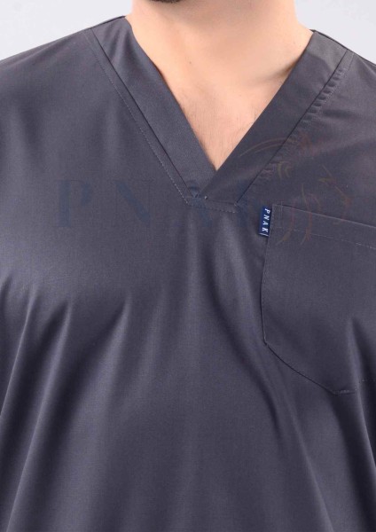 Scrub Suit Lycra Dark Grey Scrub Suits Lycra