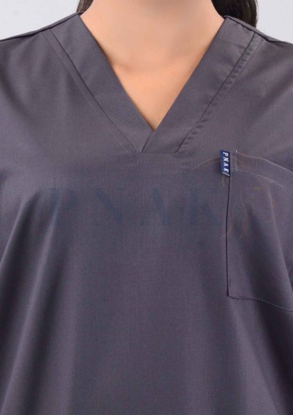 Scrub Suit Lycra Dark Grey  Scrub Suit Lycra She