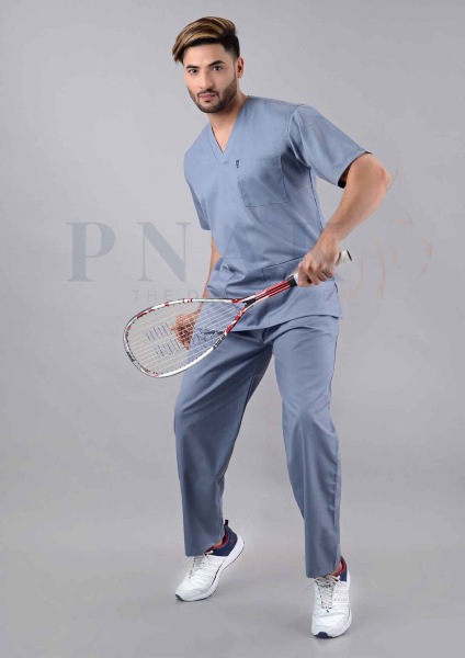 Scrub Suit Lycra  Light Grey  Scrub Suits Lycra