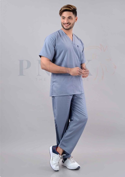 Scrub Suit Lycra  Light Grey  Scrub Suits Lycra