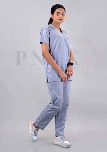 Scrub Suit Lycra  Light Grey  Scrub Suit Lycra She