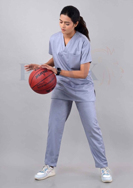Scrub Suit Lycra  Light Grey  Scrub Suit Lycra She
