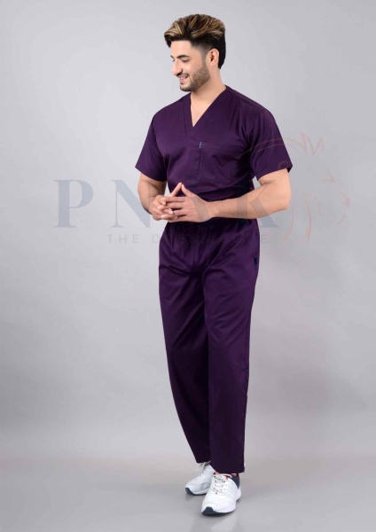 Scrub Suit Lycra Wine Scrub Suits Lycra