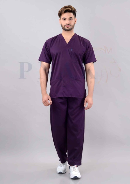 Scrub Suit Lycra Wine Scrub Suits Lycra