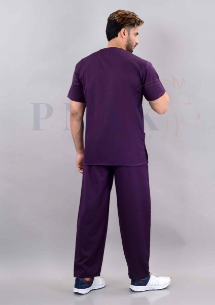 Scrub Suit Lycra Wine Scrub Suits Lycra