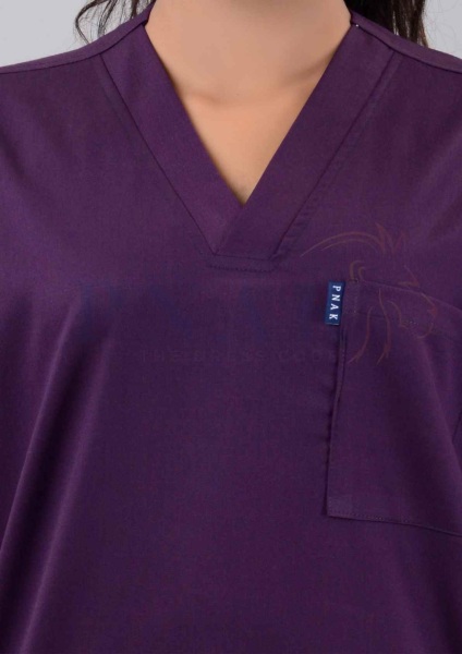 Scrub Suit Lycra Wine  Scrub Suit Lycra She