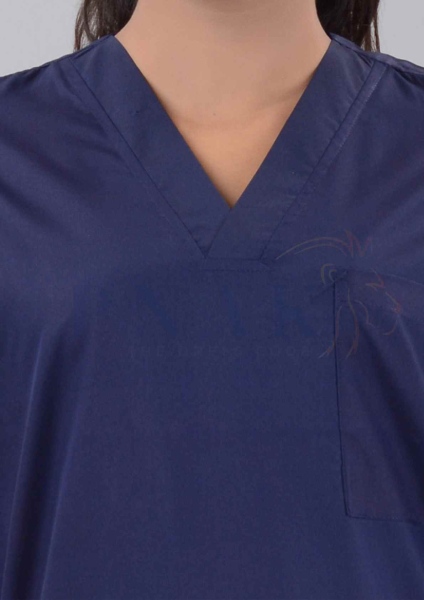 Scrub Suit Poly Cotton Economy Deep Blue Scrub Suit Economy She