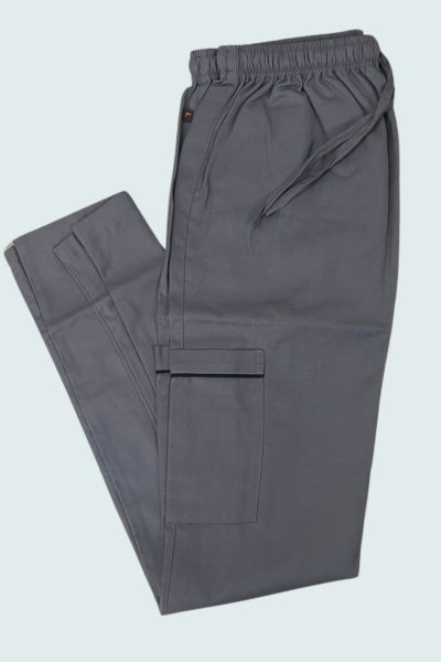 Scrub Suit Steel grey with black piping Scrub Suit - Offers