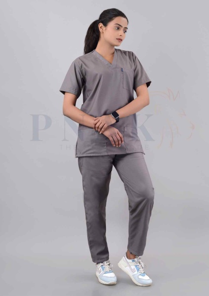Scrub suits classic steel grey  Scrub Suit - WOMEN