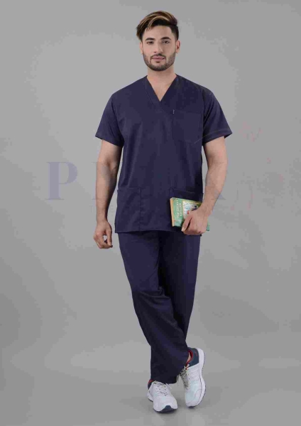 Scrub Suits Lycra Deep Blue  Scrub Suits Lycra