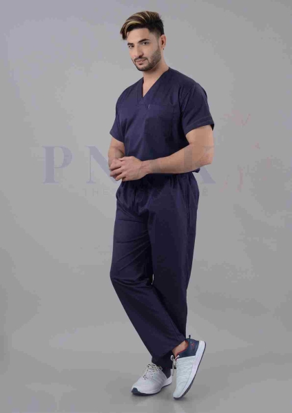 Scrub Suits Lycra Deep Blue  Scrub Suits Lycra