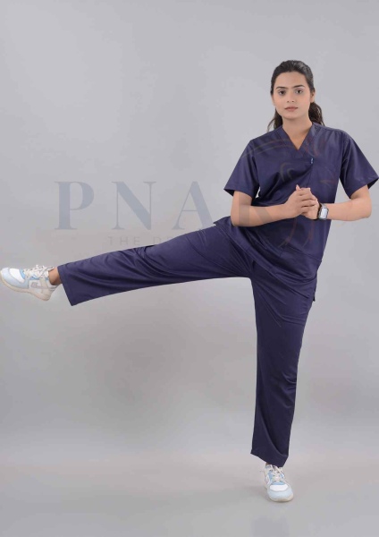 Scrub Suits Lycra Deep Blue  Scrub Suit Lycra She